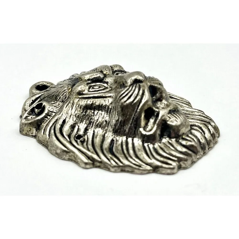 Pendant Charm Silver Tone Tibetan Lion Jewelry Making Bead Fashion Jewelry